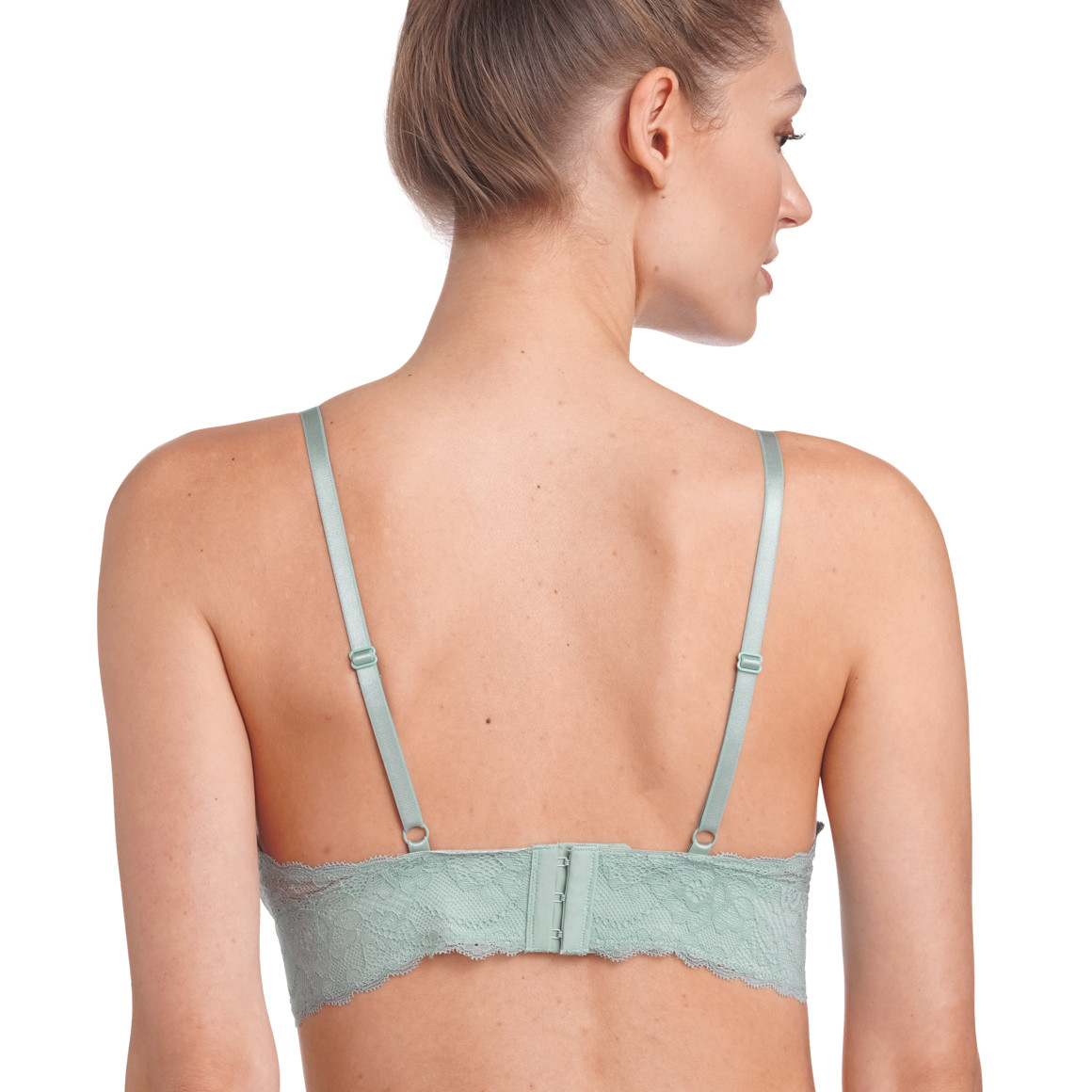 2 Damen Bralette-BHs mit Spitze