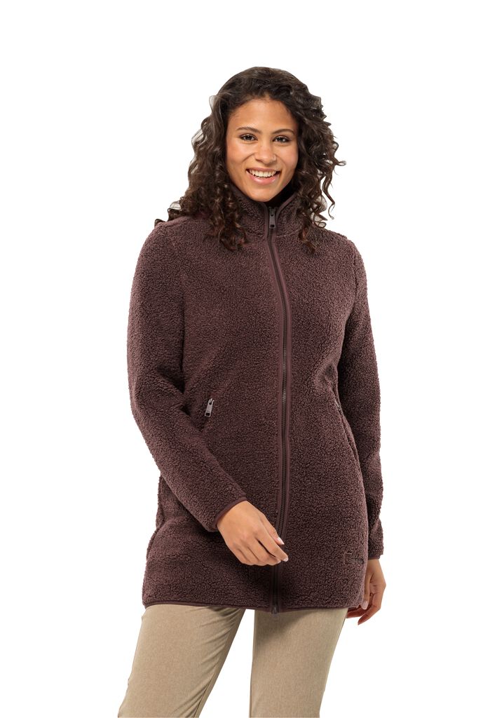 HIGH CURL COAT W Fleecemantel Damen