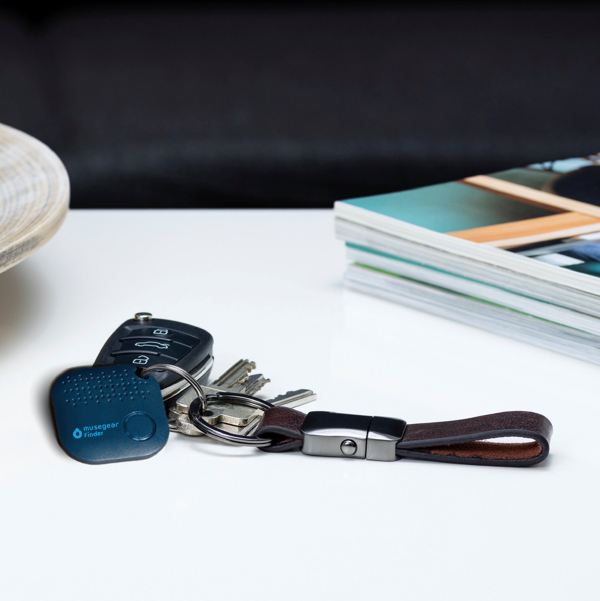 musegear Bluetooth®-Sender Schlüsselfinder mit Bluetooth App aus Deutschland, Zubehör für iOS/ Android Handys