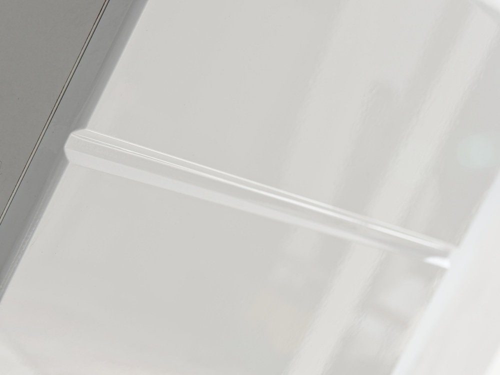 Stylefy Wohnwand Spree Weiß, Weiß Hochglanz, (Wohnmöbel, Wohnzimmer-Set, Set (4-St), bestehend aus 1xStandvitrine, 1xHängevitrine, 1xLowboard, 1xWandboard, inkl. LED-Beleuchtung, mit Glaseinsatz,variabel stellbar und hängbar, Hochglanzfronten