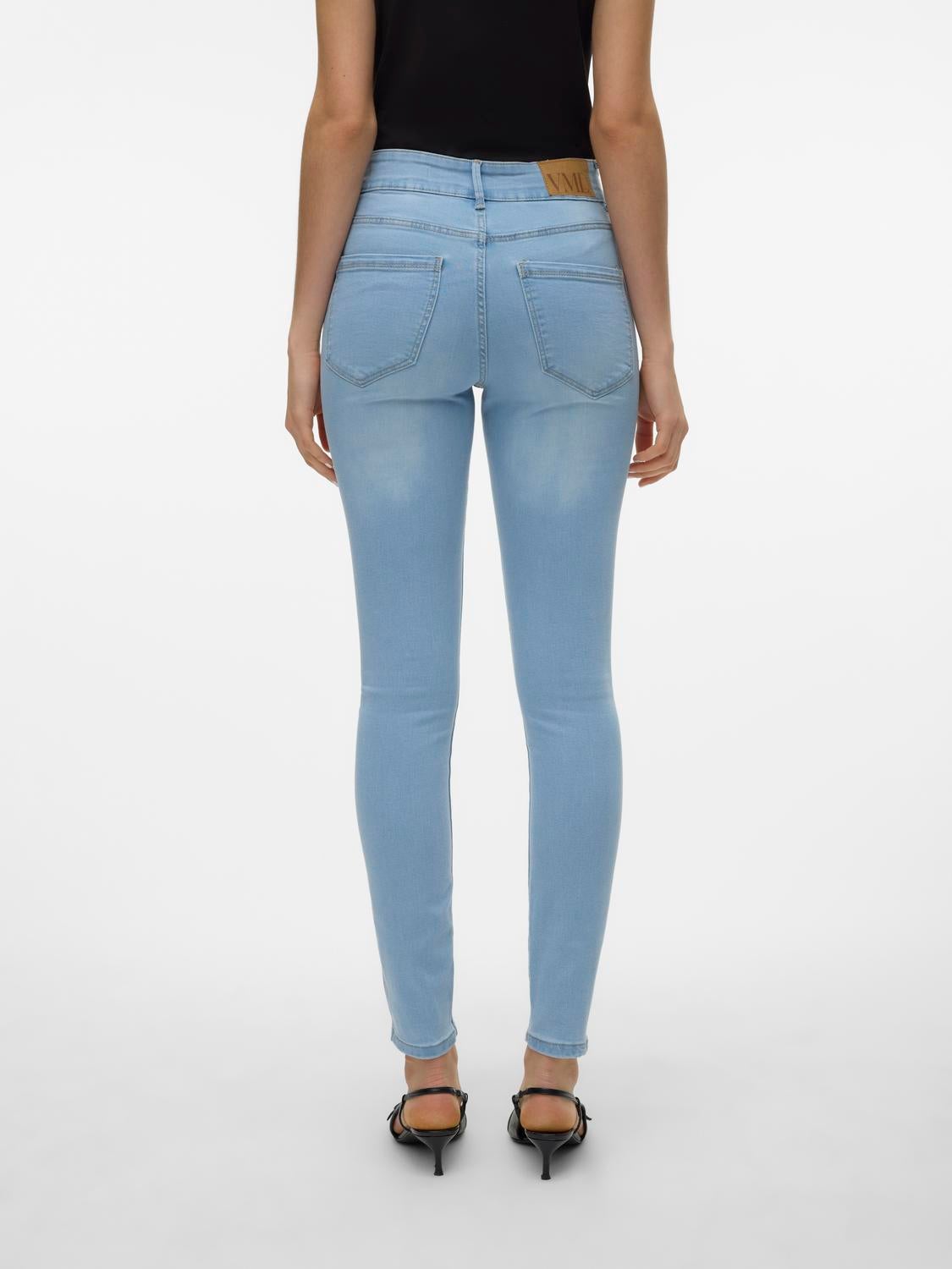 VMSOPHIA Hohe Taille Slim Fit Jeans