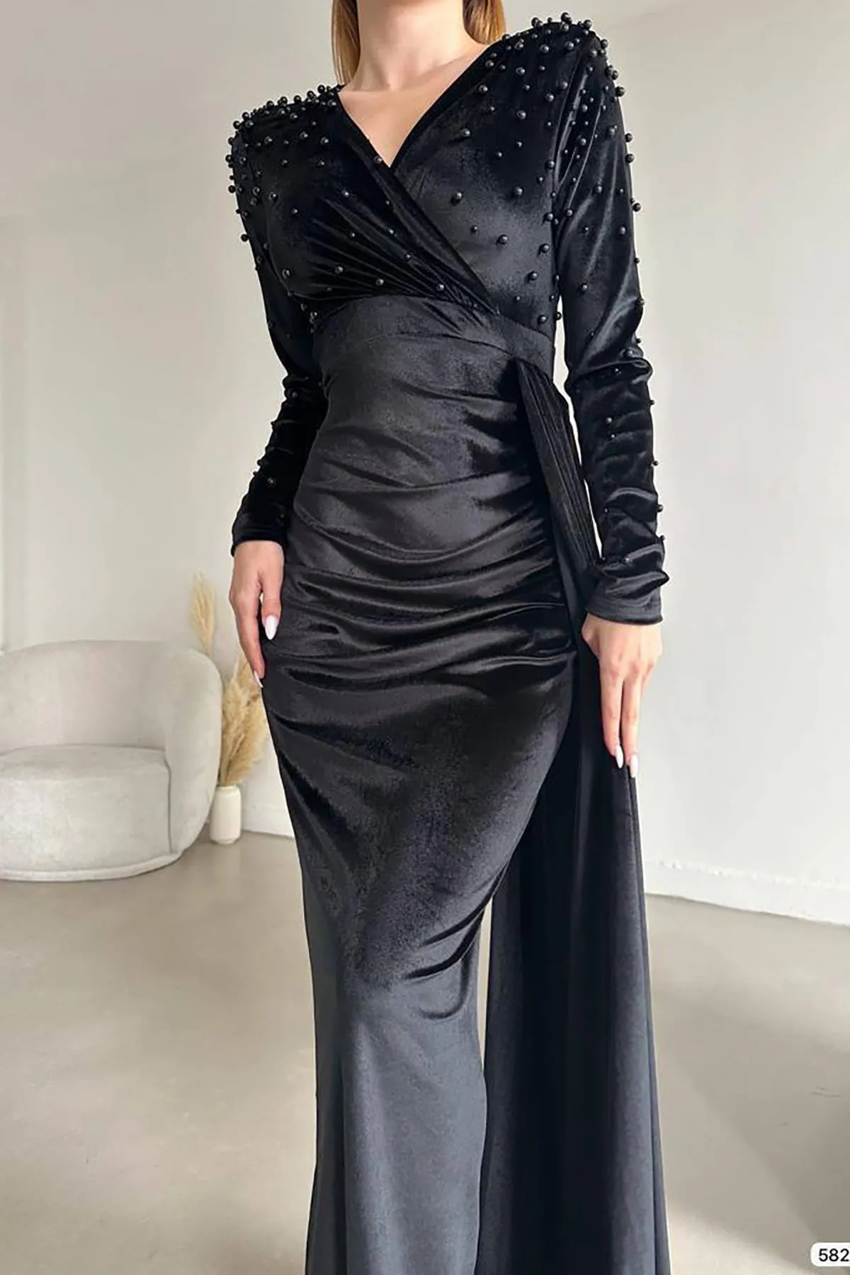 Deafox  Kleid - Schwarz - A-Linie