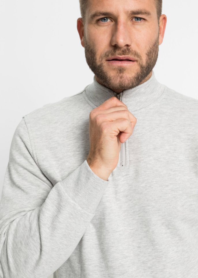 Sweatshirt mit Troyerkragen