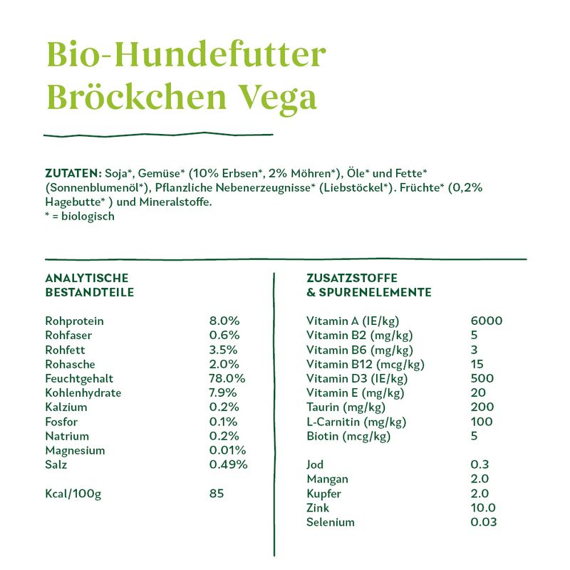 Yarrah Bio Bröckchen Vega mit Hagebutte