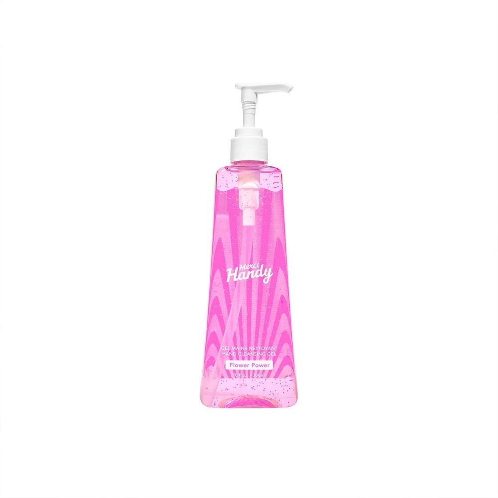 Merci Handy Gel Main Nettoyant 300ml Flower Power Gel mains nettoyant grand format