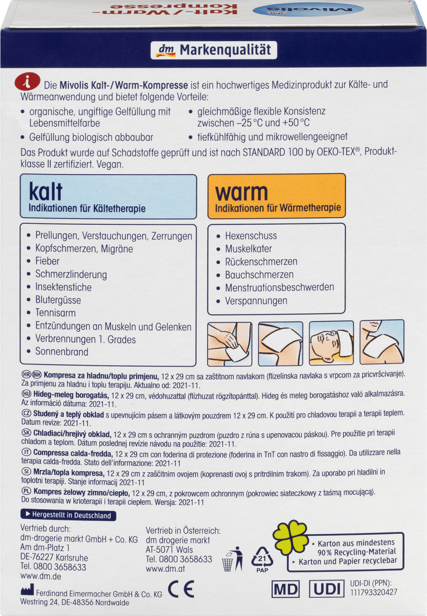 Kalt-/Warm-Kompresse 12 x 29 cm, 1 St