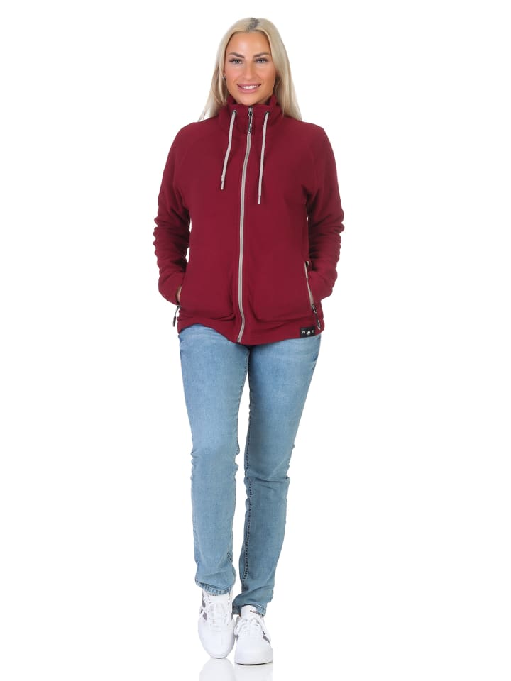 Rock Creek Fleecejacke in Weinrot günstig kaufen