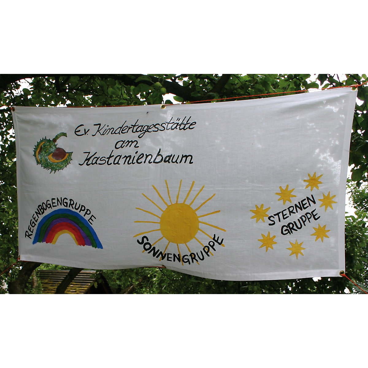 Blanko-Textilbanner zum Selbstgestalten