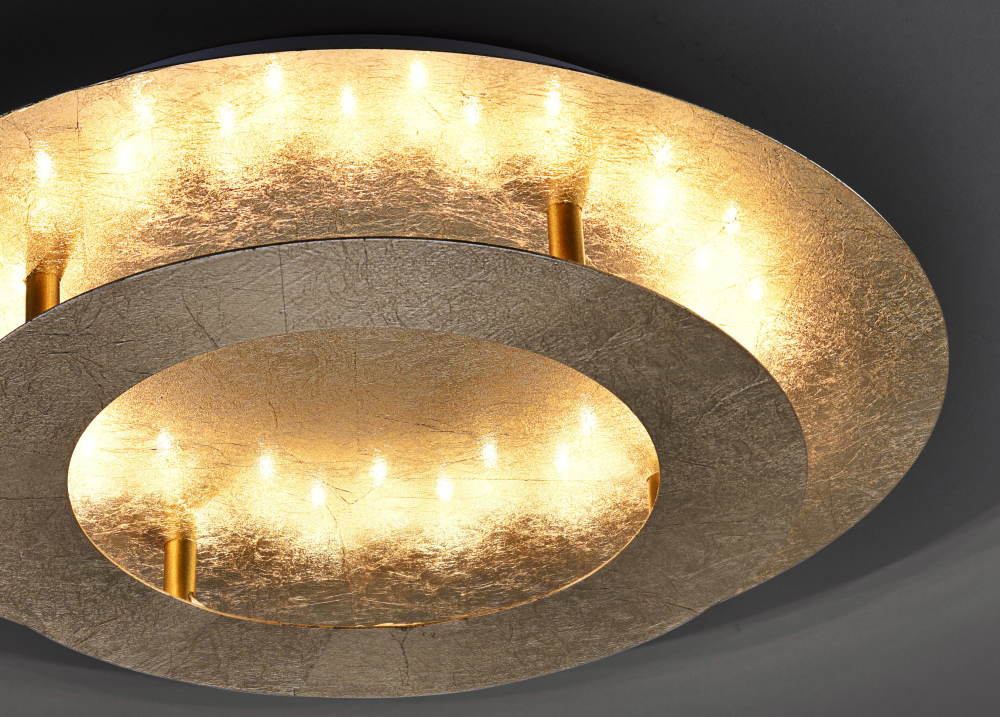 Deckenleuchte Nevis gold