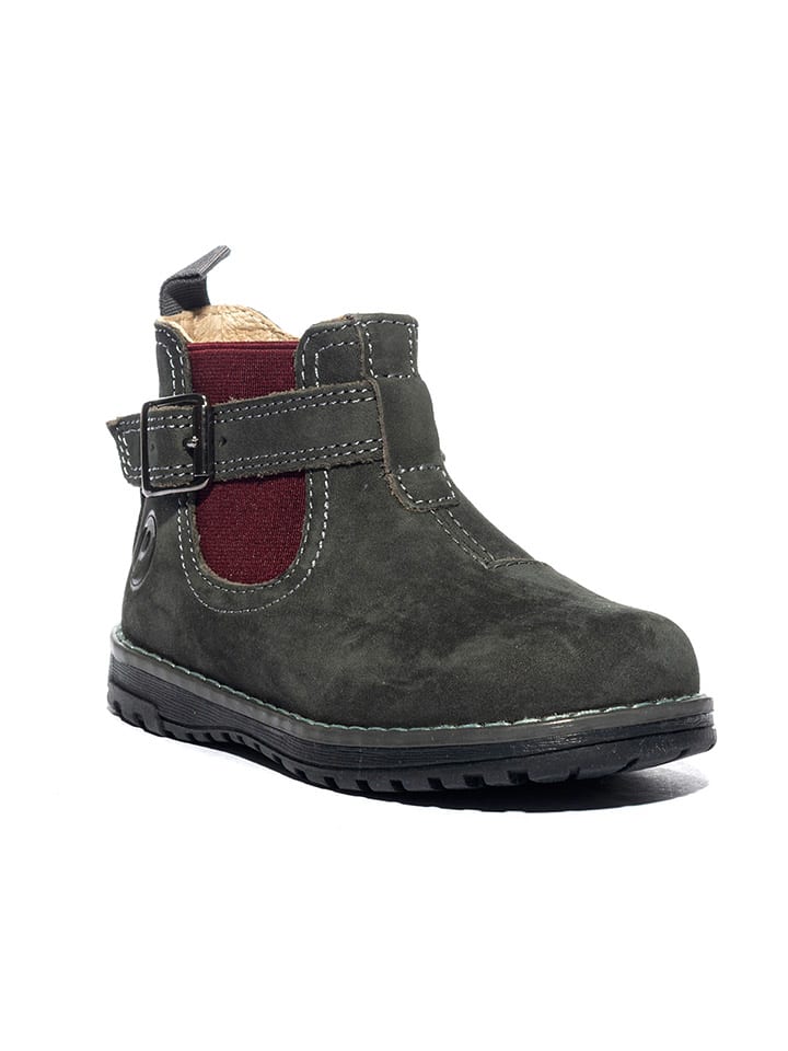 Primigi Leder-Chelsea-Boots in Khaki günstig kaufen