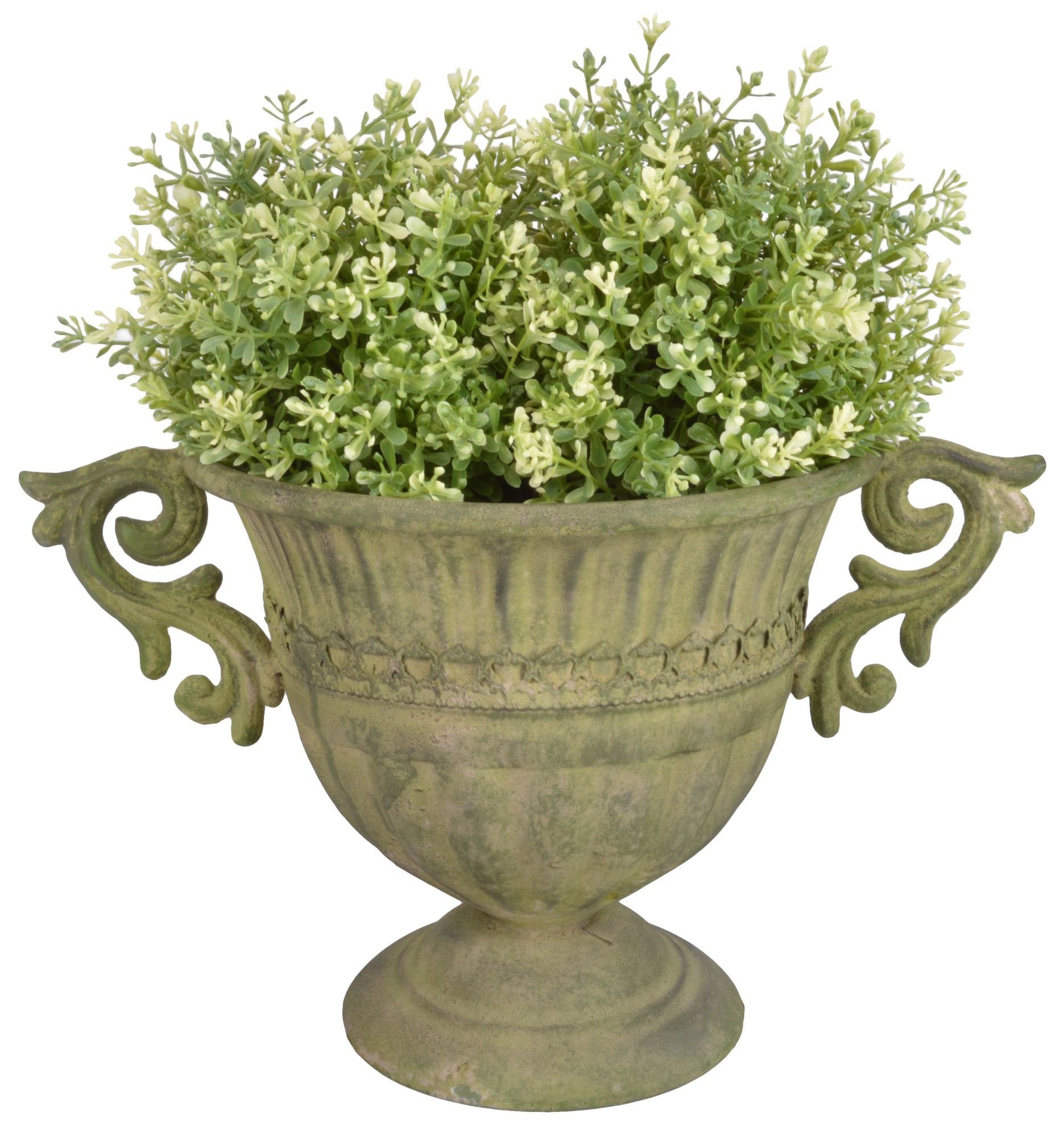 Esschert Design BV Bodenvase (1 St), Metal Grün Vase rund Größe S