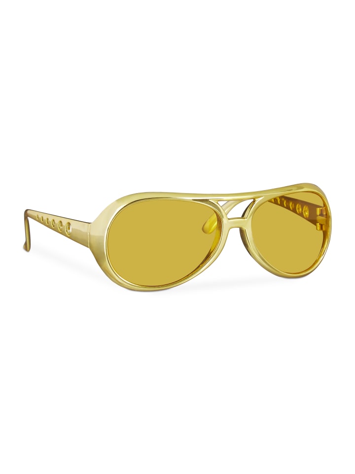 relaxdays Rapper Brille in Gold günstig kaufen onesize