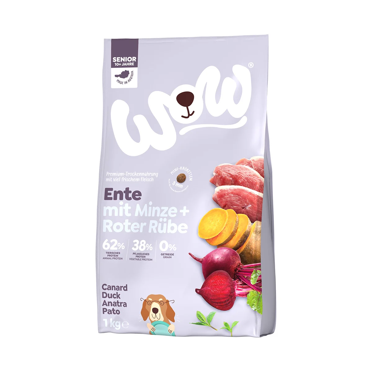 WOW Minis Senior Ente mit Minze und Roter Rübe 1kg bei ZooRoyal