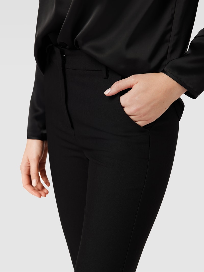 Hose mit Bügelfalten Modell 'RANA' in schwarz