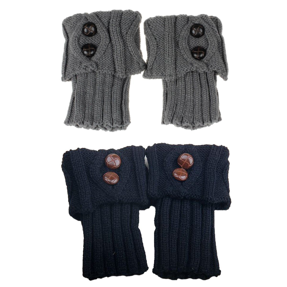Jormftte Beinstulpen Damen Winter Stricken Stulpen Socken,Strickstiefel Beinstulpen