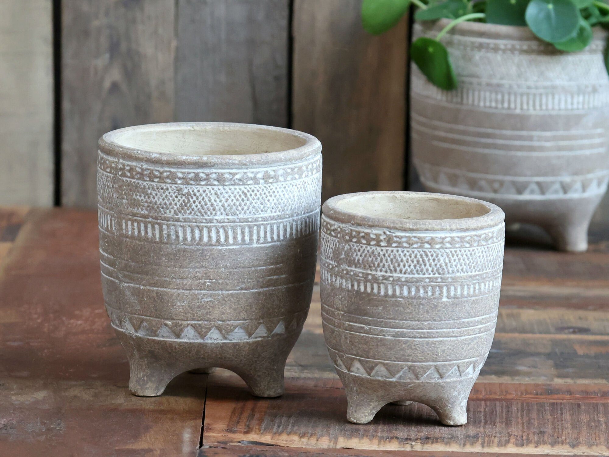 Chic Antique Übertopf Évron Muster