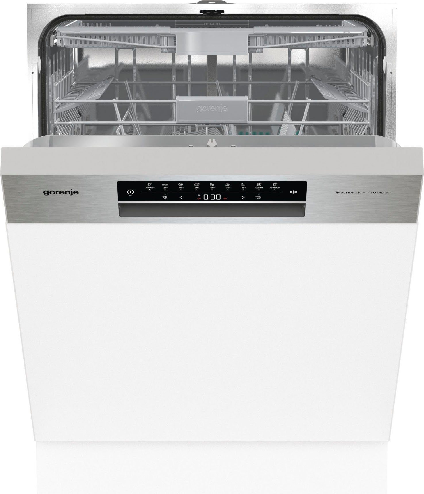 GORENJE teilintegrierbarer Geschirrspüler, GI673C60X, 16 Maßgedecke, automatische Türöffnung