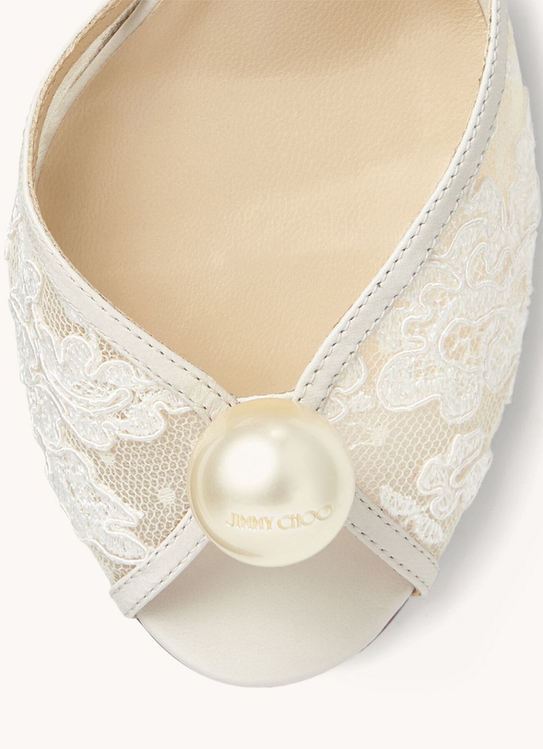 Sandalo Jimmy Choo Sacora 85 in pelle di vitello con lacci