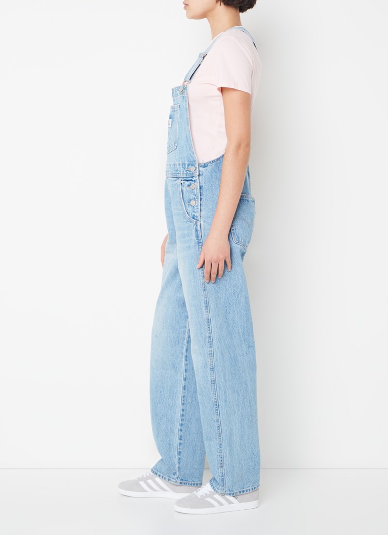 Salopetă dreaptă din denim cu logo Levi's