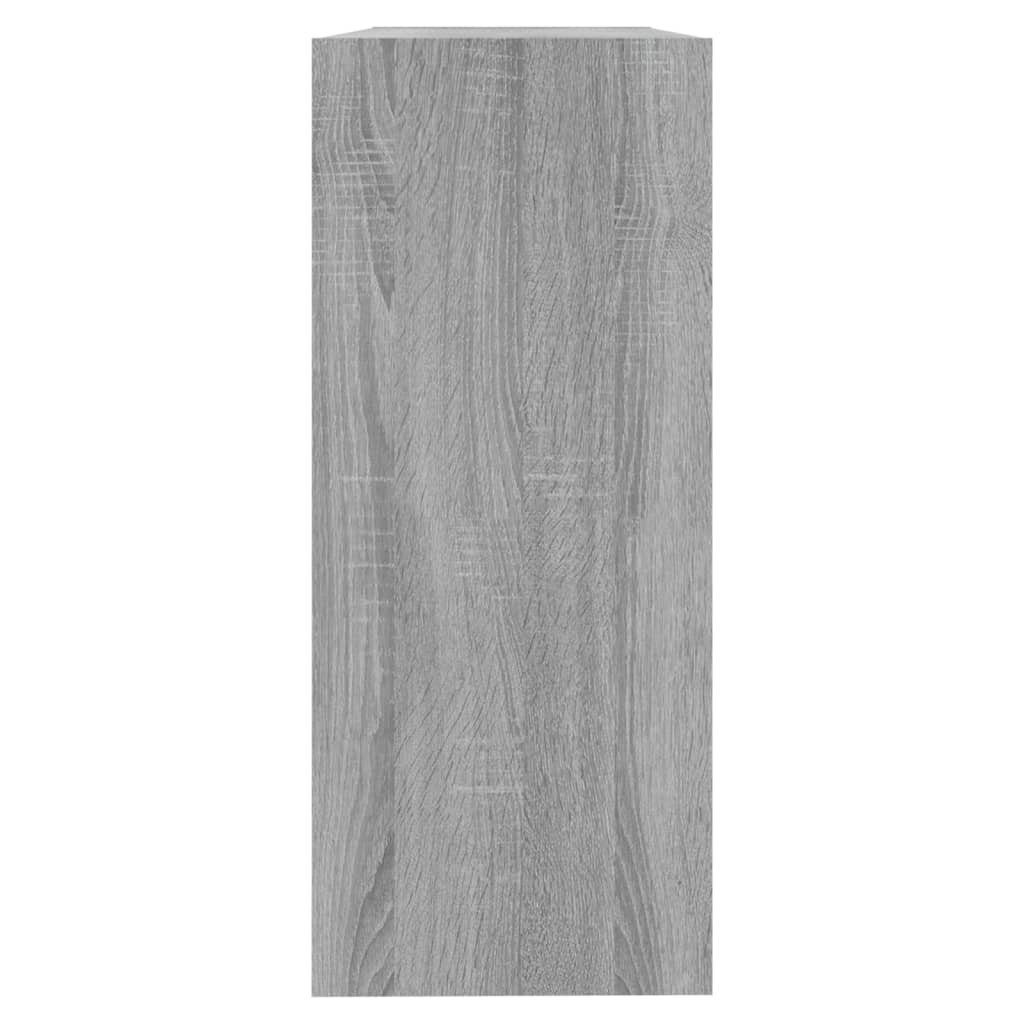 vidaXL Bücherregal Bücherregal/Raumteiler Grau Sonoma 100×30×72 cm, 1-tlg.