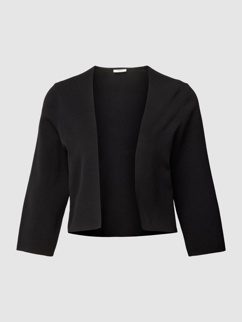 Bolero aus Baumwoll-Mix in schwarz