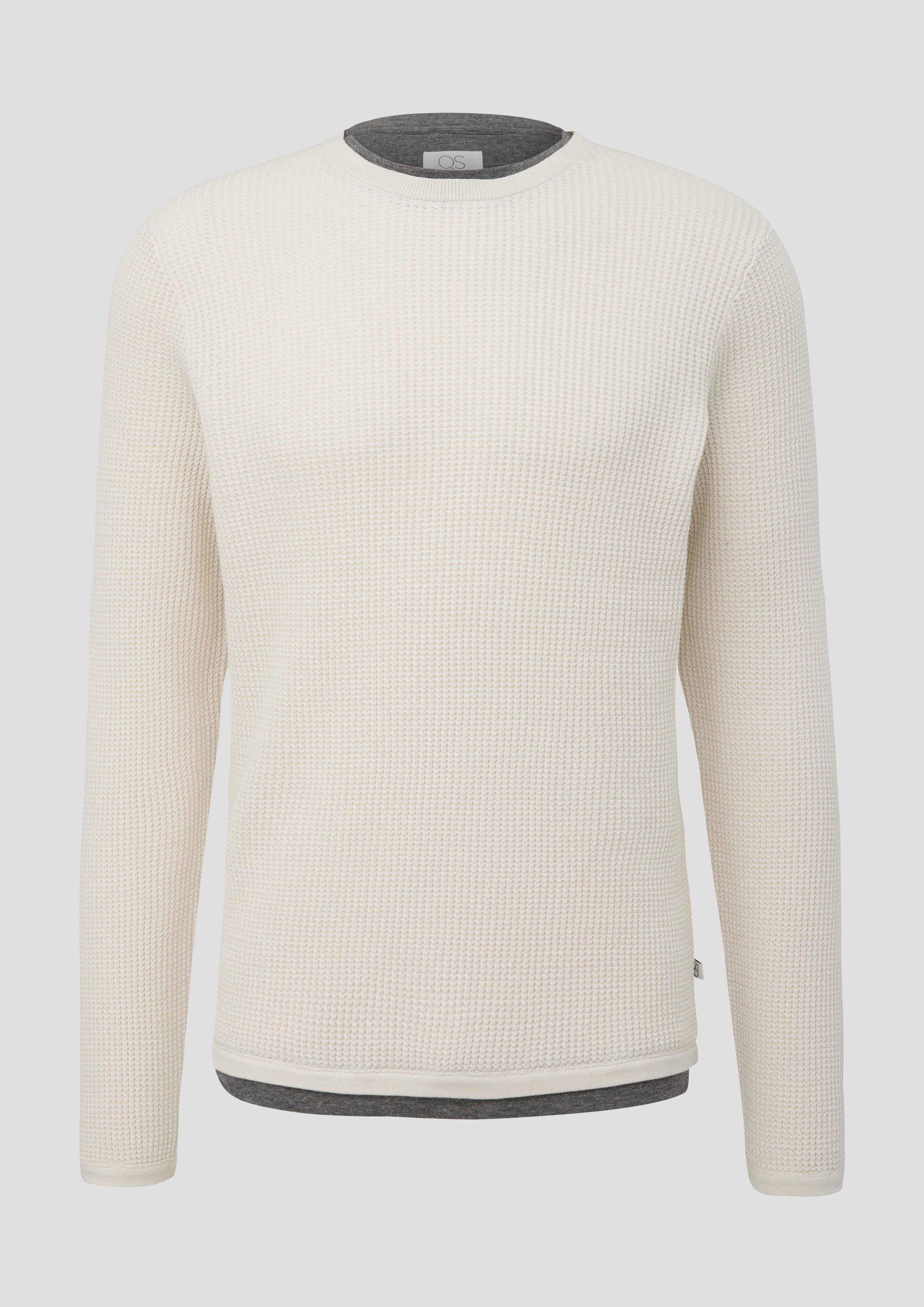 Strickpullover in Layering-Optik  2138583-0330