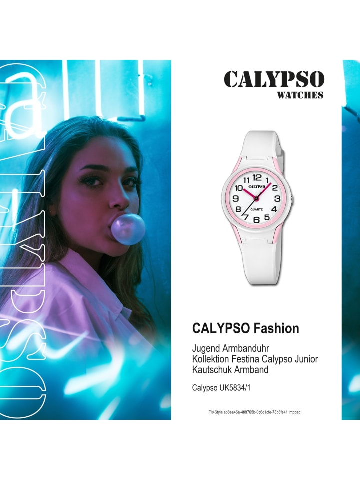 Calypso Analog-Armbanduhr Calypso Junior weiß klein (ca. 29mm) günstig kaufen onesize