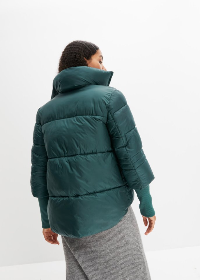 Steppjacke mit Strickärmeln