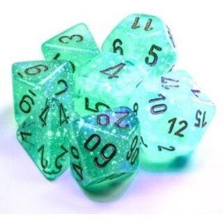 Borealis® 12mm d6 Light Green/gold Luminary Dice Block™ (36)
