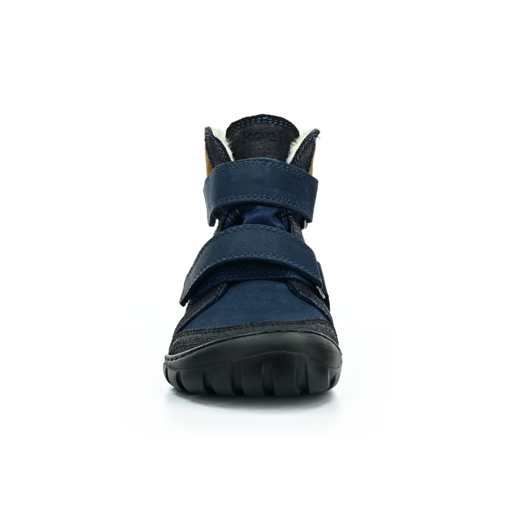 Koel4kids Milo 2.0 Hydro WP Navy/Cognac Winterbarfußschuhe