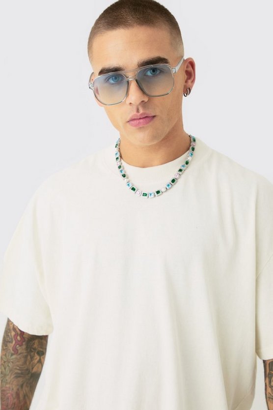 Oversize T-Shirt mit East Coast Print