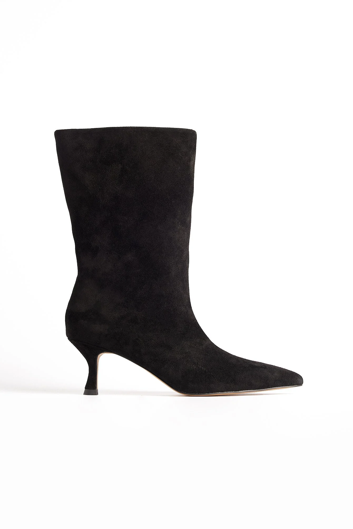 Spitze Wildleder-Stiefeletten