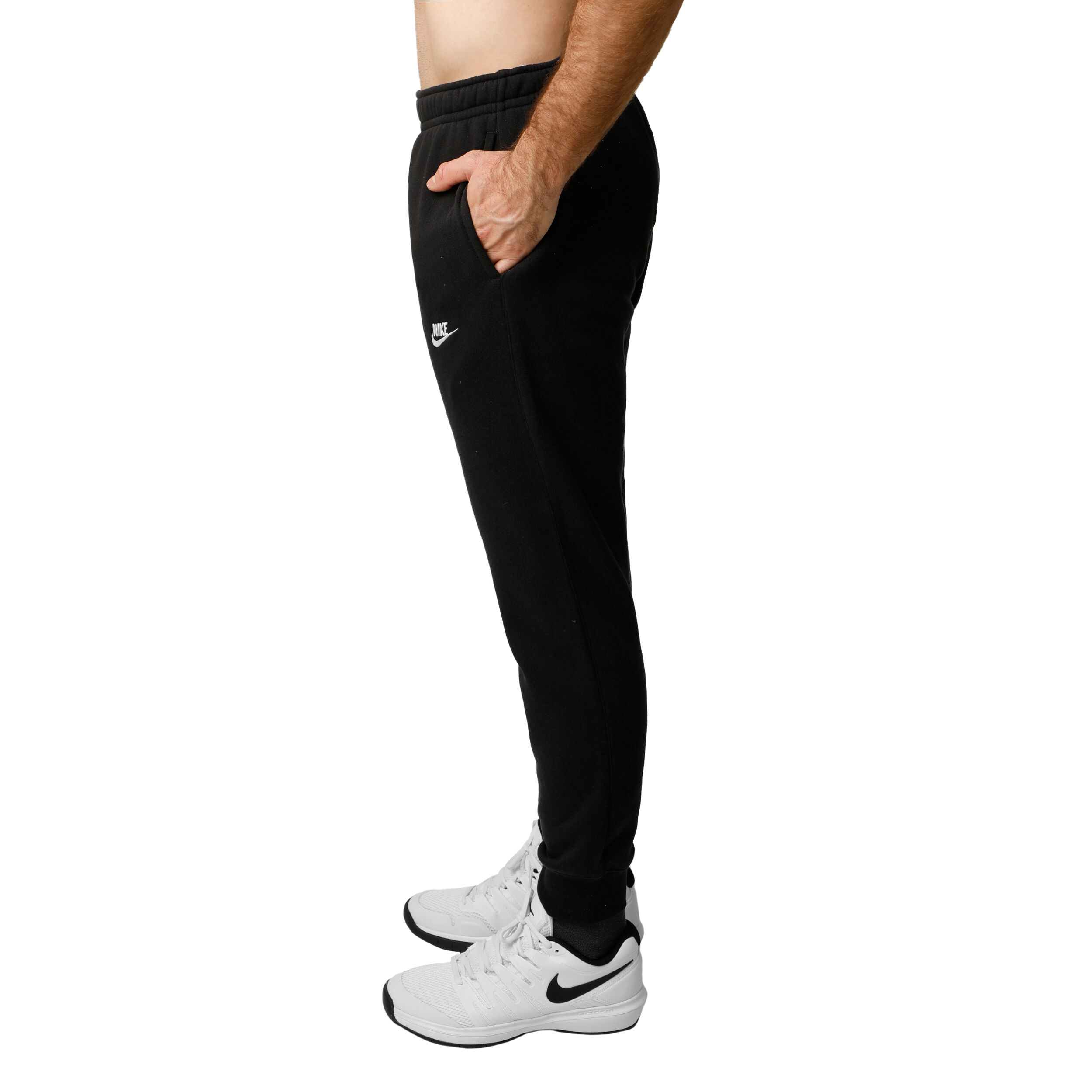 Sportswear Club Fleece Trainingshose Herren - Schwarz, Weiß
