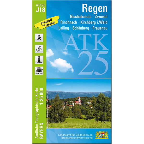 REGEN 1 : 25.000 - Wanderkarte