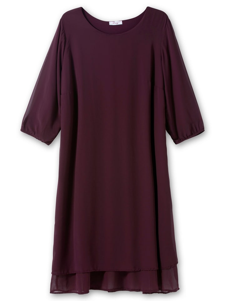 sheego Kleid in burgund günstig kaufen
