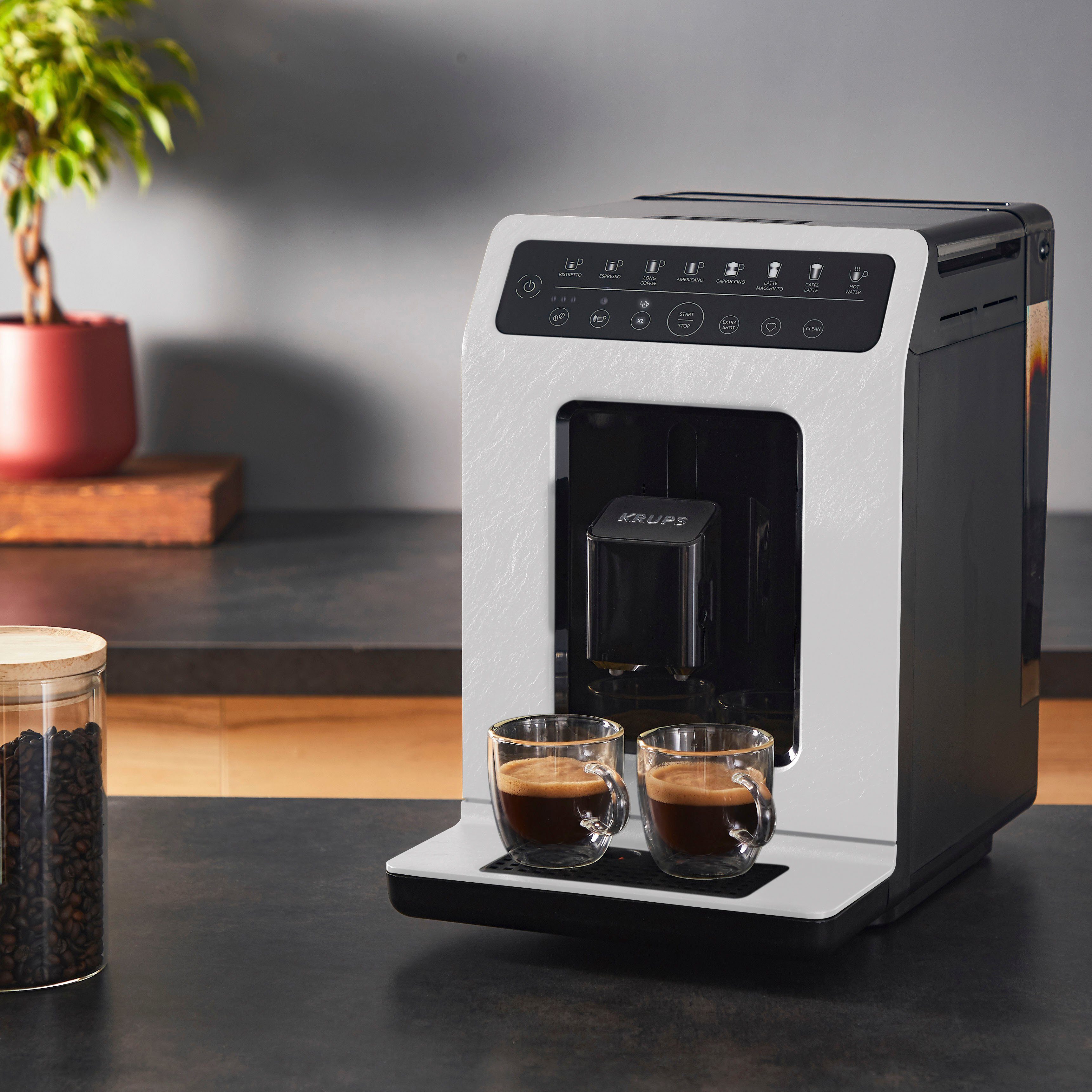 Krups Kaffeevollautomat EA897A Evidence ECOdesign, ökologisch, Touch-Steuerung