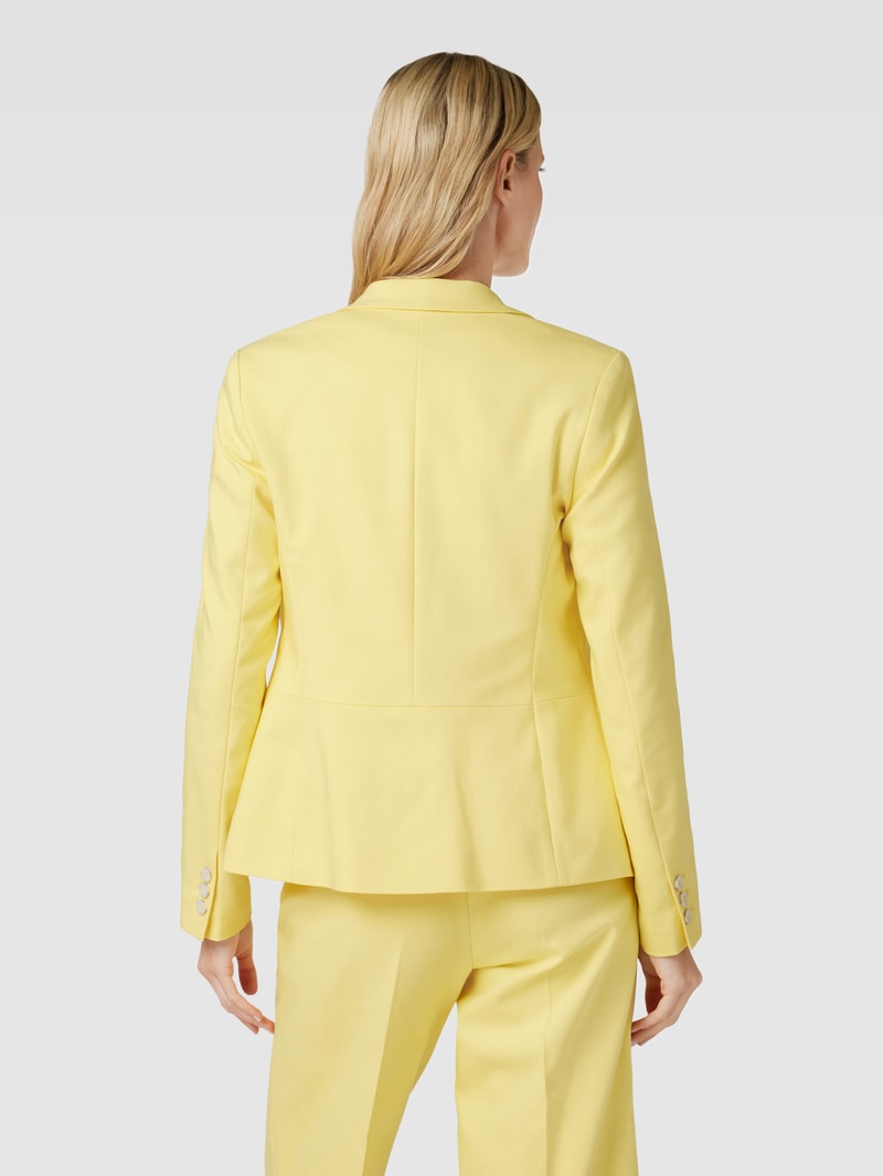 Blazer mit Reverskragen in gelb