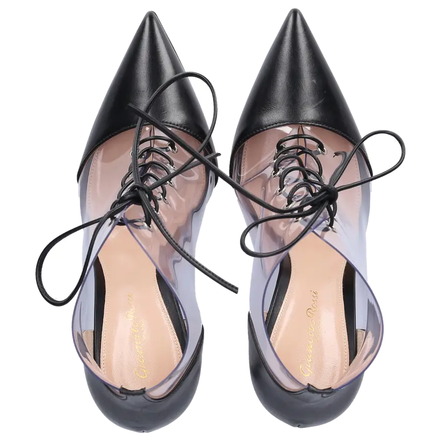 Gianvito Rossi - Stiefeletten ICON Kalbsleder PVC - schwarz