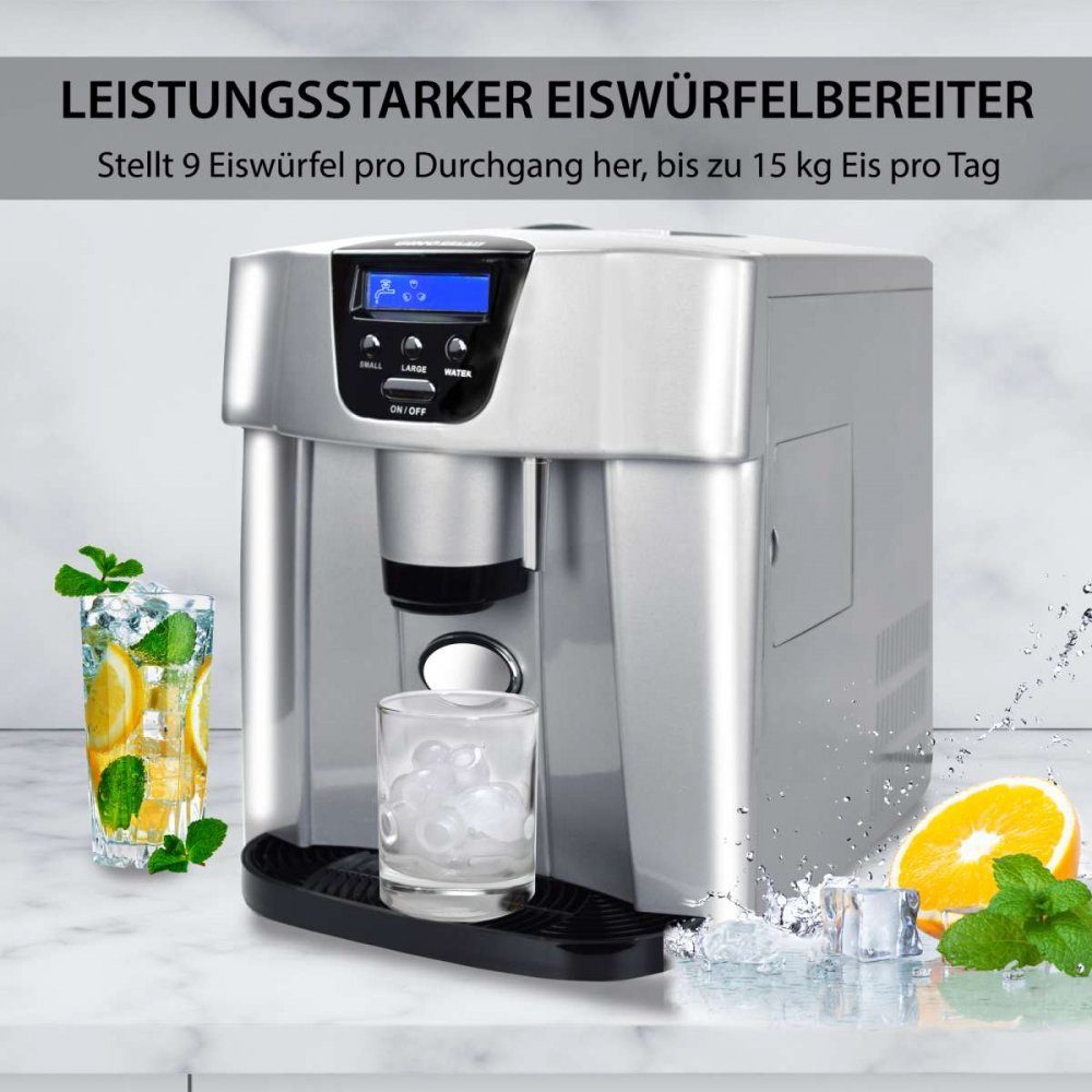 Syntrox Elektrischer Eiswürfelbereiter Syntrox Digitaler Eiswasser- und Eiswürfelbereiter mit Spender