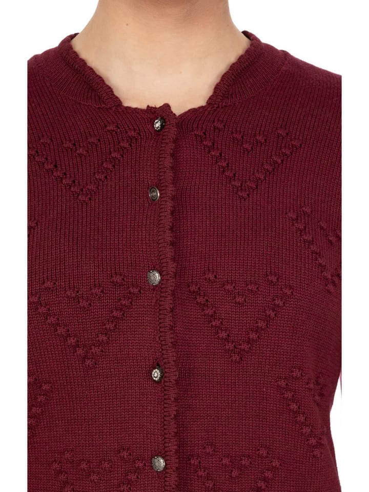 Spieth & Wensky Strickjacke BRESCIA in weinrot günstig kaufen