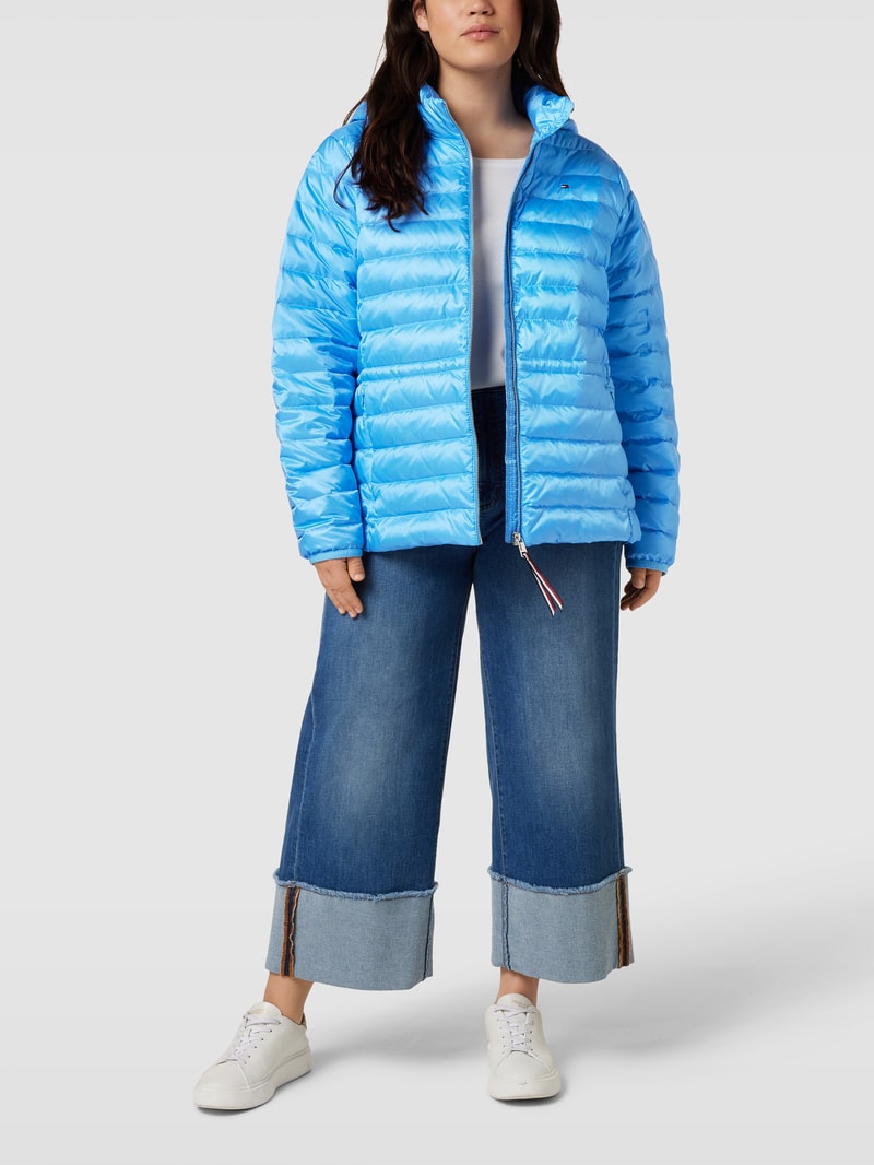 PLUS SIZE Daunenjacke in Stepp-Optik in türkis