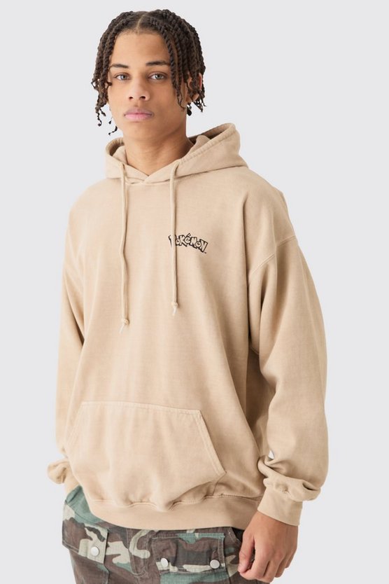 Oversize Hoodie mit lizenziertem Pokemon Pikachu Print