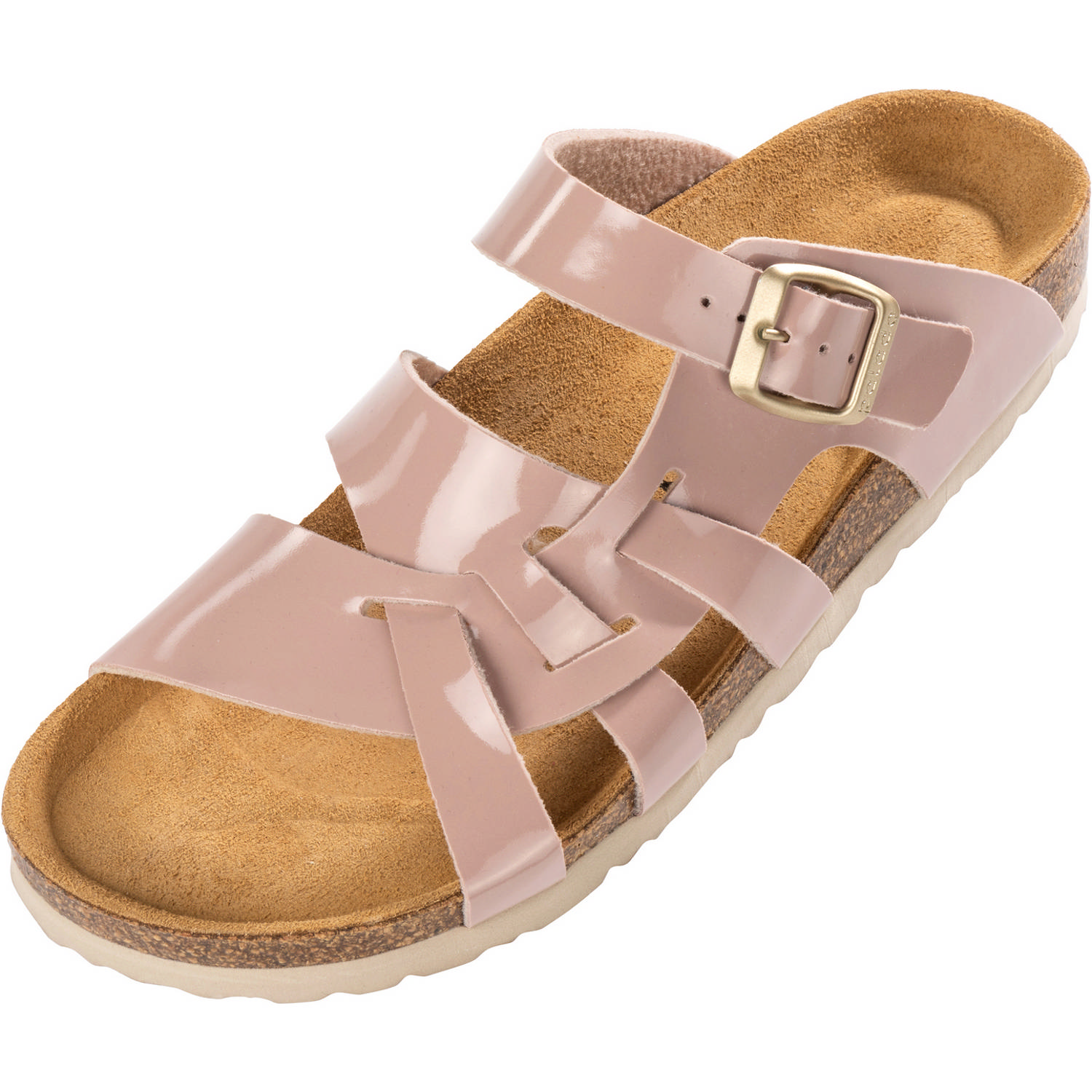 Palado Kreta, Pantoletten, Damen, Basic Lack Rosa