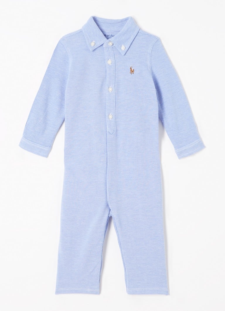 Ralph Lauren bērnu kostīms no pikē kokvilnas ar izšuvumu no logotipa