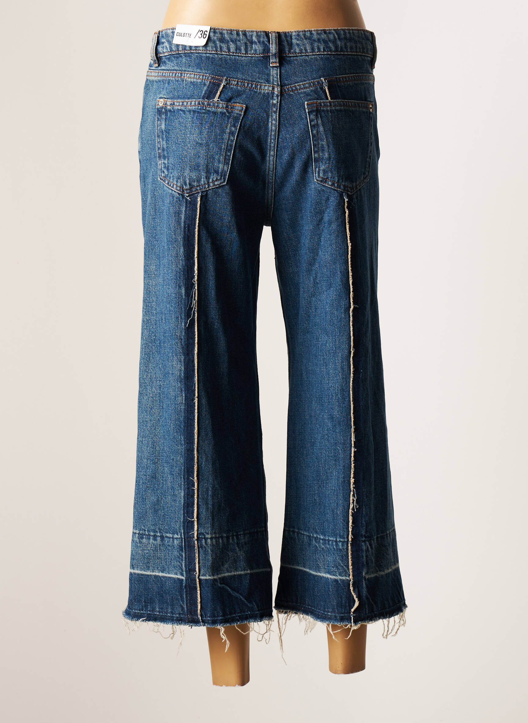 Mango Jeans Coupe Large Femme couleur bleu