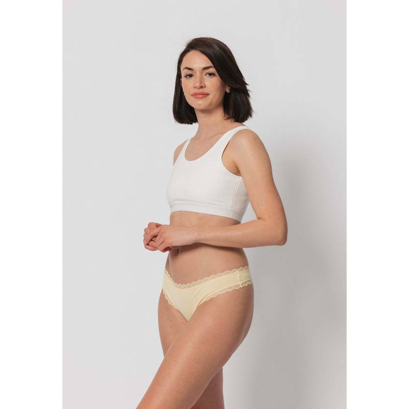 Snocks Tangas mit Spitze aus Bio-Baumwolle Unterhose Damen