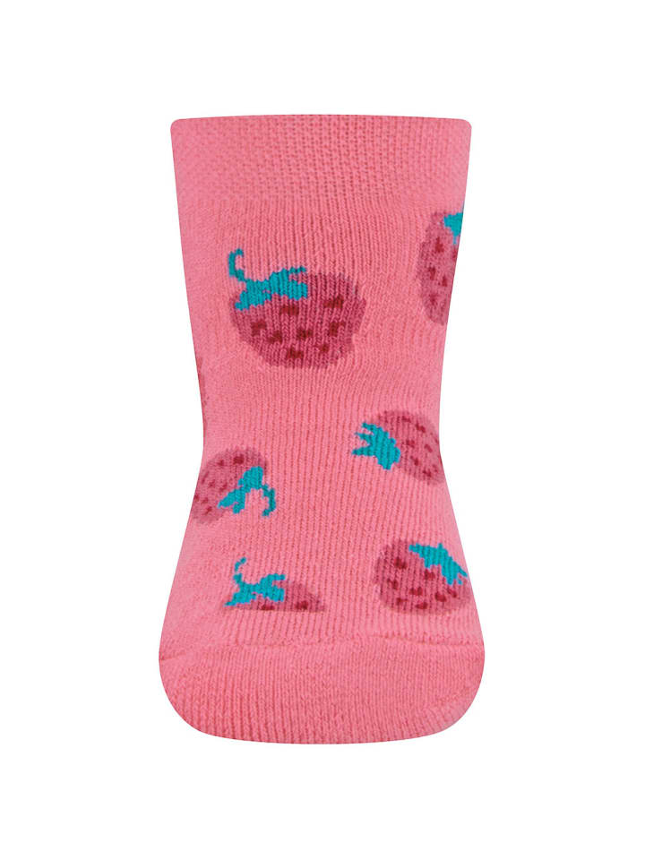 ewers Stoppersocken Erdbeeren in sorbet pink günstig kaufen