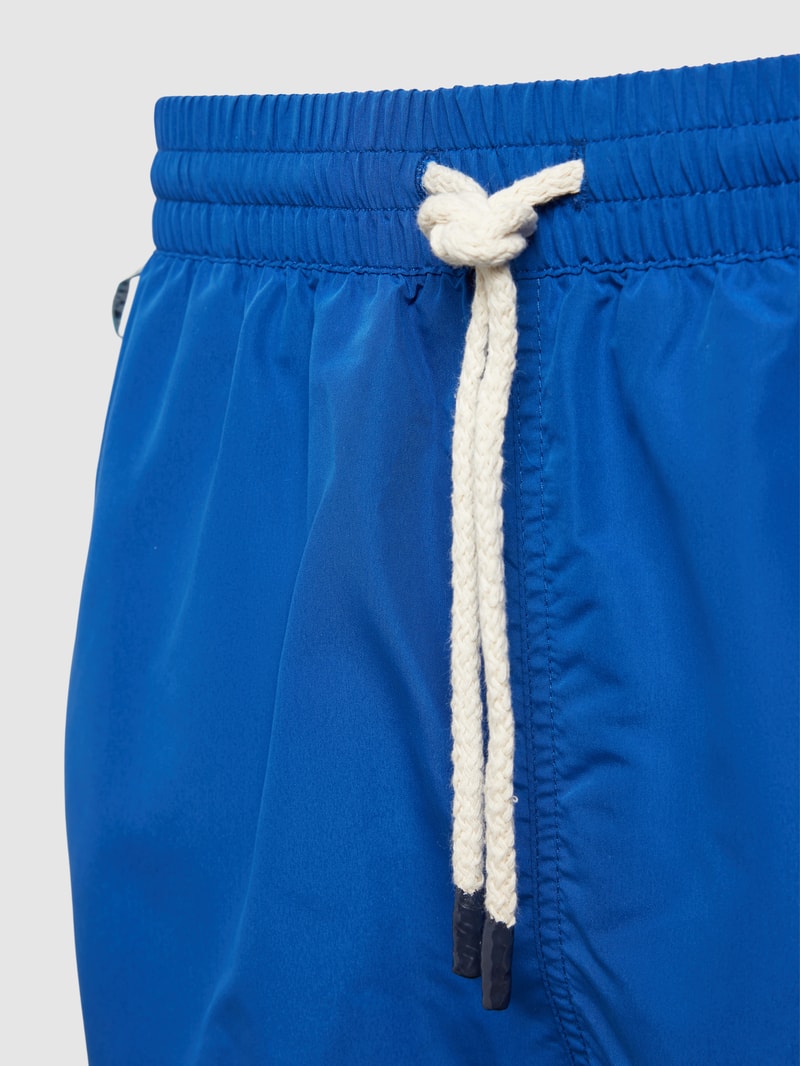 Badehose mit elastischem Bund in royalblau