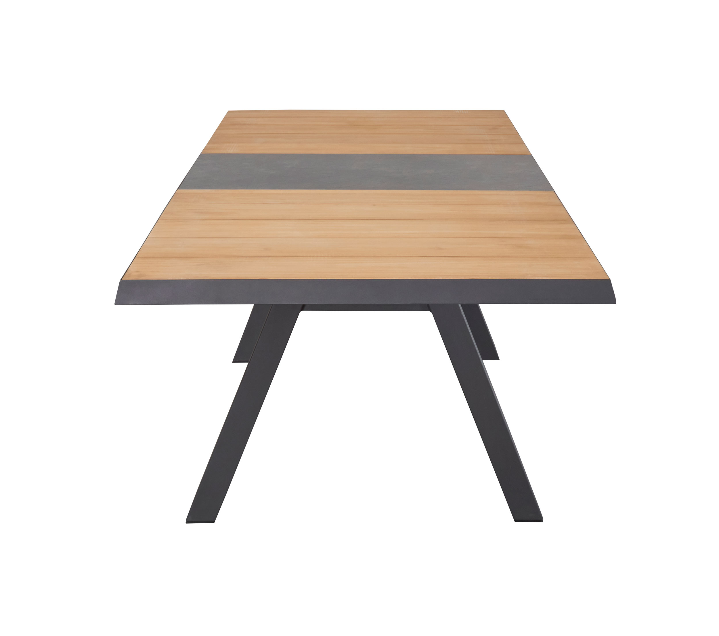 OUTDOORAusziehtisch Keramik/Teak