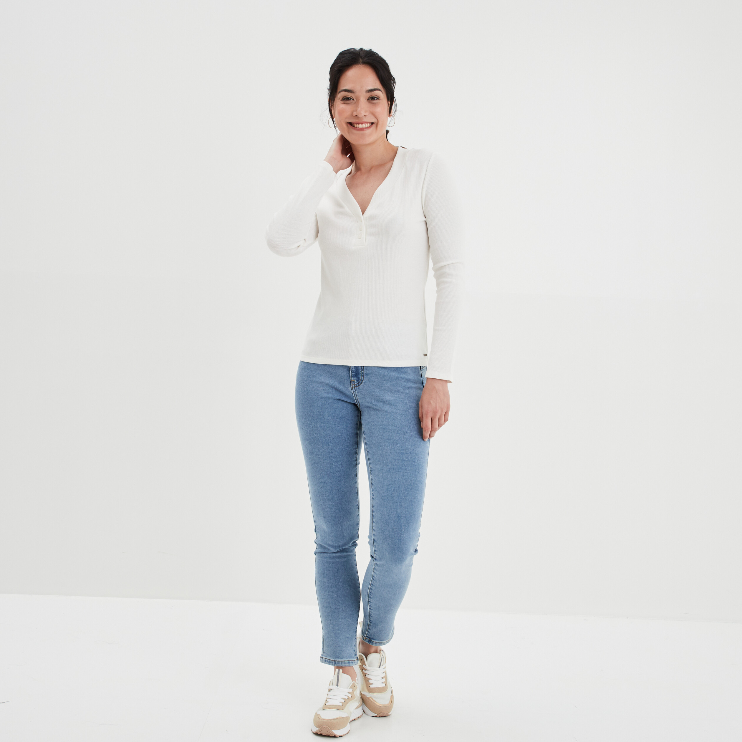 Jeans slim push up Mosquitos denim double stone femme | La Halle